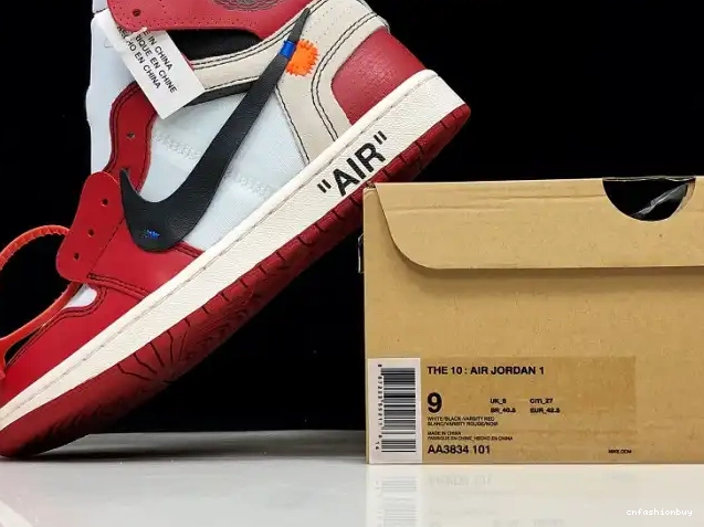 Ten Retro Chicago Jordan AA3834-101 Air The 1 Off-White 0629